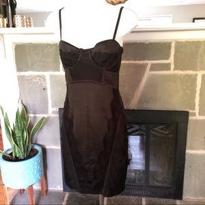 BLAQUE LABEL | Lace Mesh Corset Bodycon Dress